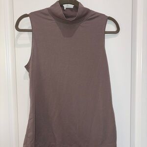 Athleta Dusty Purple Mock Neck Tank Top